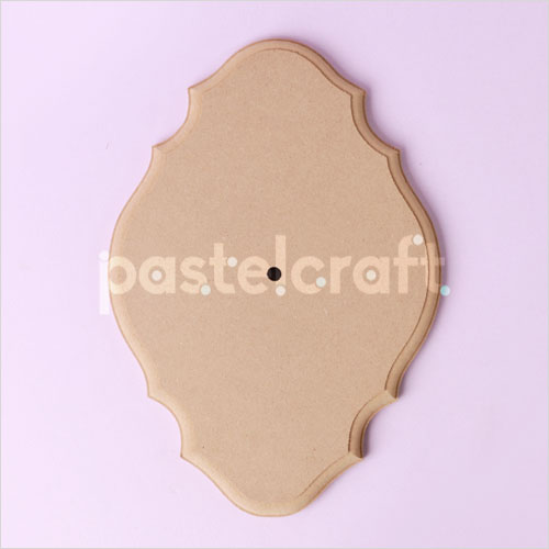 스컬프쳐 페인팅 MDF A형 로즈마리 시계판 20.5x29.5cm 두께18mm