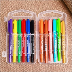12색 유성 칼라 펜 0.8 & 2mm A형
