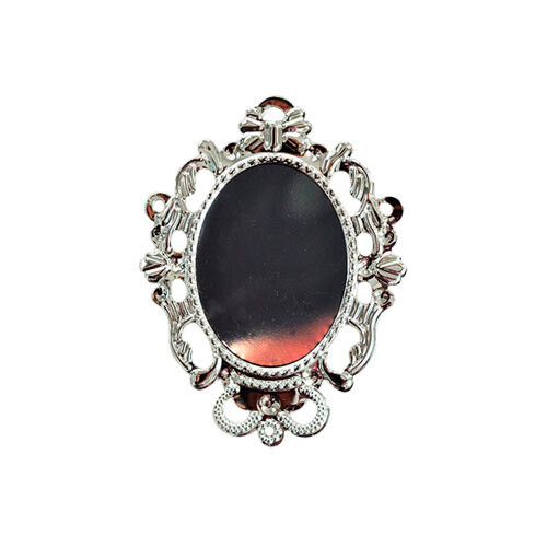 5개입 미니어처 철제 거울4호 실버 중 3.7x5cm