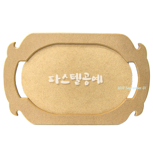 스컬프쳐 페인팅 MDF 비올라 쟁반 48x30cm