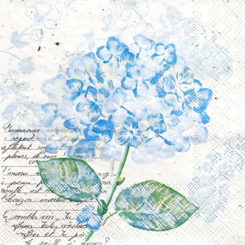 냅킨아트 13309741 FLOU D HORTENSIA BLUE 냅킨20매 33x33cm 1566