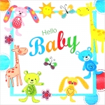 냅킨아트 200539 Hello baby 냅킨20매 33x33cm 1057