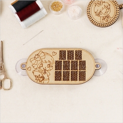 소녀스티치 주차판 큐방포함 15.7x7.2cm 1개입