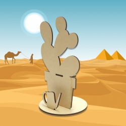 5개입 선인장 데코판 다용도 꽂이 3호 10.5x19.5cm