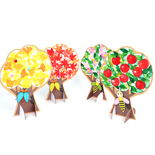 (MS) 입체 가을 나무 스탬프 아트