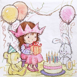 냅킨아트 2118340 Little Princess 냅킨20매 33x33cm 1485