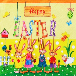 냅킨아트 380152 Happy Easter Gang 냅킨20매 33x33cm 2119