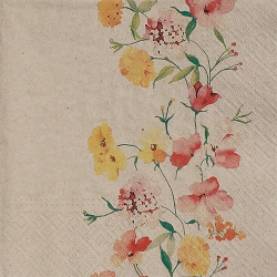 냅킨아트 SDLE120102 We care delicate flowers 냅킨20매 33x33cm 2095