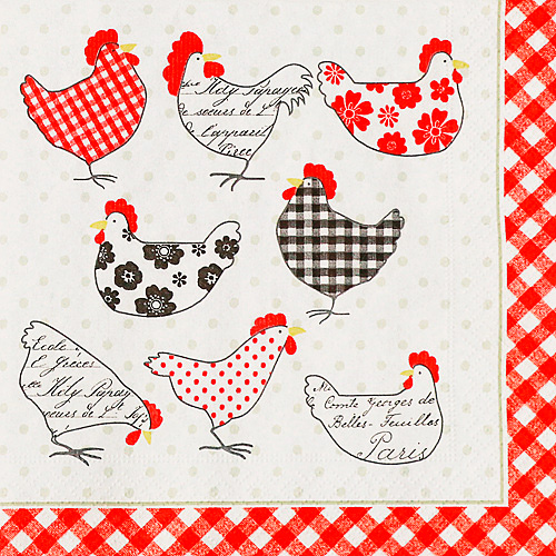 냅킨아트 TA0201 The hens 냅킨20매 33x33cm 2038