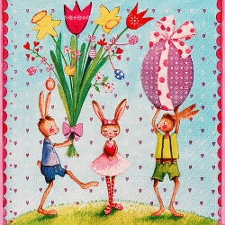 냅킨아트 21403 Easter party 냅킨20매 33x33cm 2005