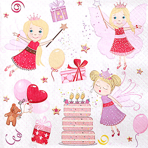 냅킨아트 SLOG040801 Birthday Fairies 냅킨20매 33x33cm 0544