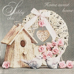 냅킨아트SLOG042401 Shabby Chic with Birdhouse 냅킨20매 33x33cm 2070