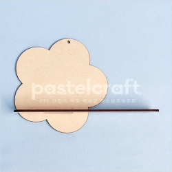 꽃 1단선반 20x4.5x13.5cm 두께3mm 5개입