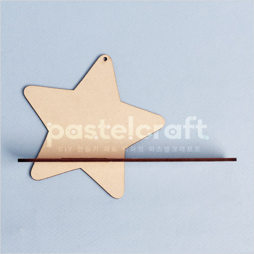 별 1단선반 20x4.5x13.5cm 두께3mm 5개입