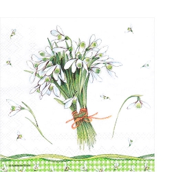 냅킨아트 12507145 Bunch Of Snowdrops 냅킨20매 25x25cm 2252