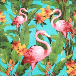 냅킨아트 13309105 Flamingo's Aqua 냅킨20매 33x33cm 2287