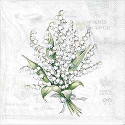 냅킨아트 13312830 Lily of the Valley 냅킨20매 33x33cm 2308