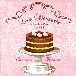 냅킨아트 007387 Les Desserts 냅킨20매 33x33cm 2411