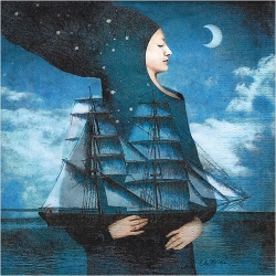 냅킨아트 1332914 Blue Moon 냅킨20매 33x33cm 2427