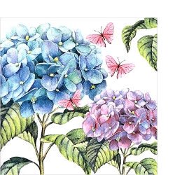 냅킨아트 100610 Gentle hydrangea 냅킨20매 25x25cm 2545