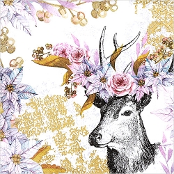 냅킨아트 600283 Dreamy deer 냅킨20매 33x33cm 2598