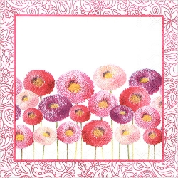 냅킨아트 L769655 PRETTY BELLIS  pink 냅킨20매 33x33cm 2627