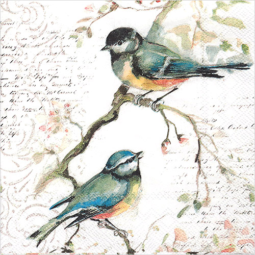 냅킨아트 L811100 HAPPY LITTLE TITMICE 냅킨20매 33x33cm 2629