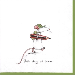 냅킨아트 L770790 FIRST DAY OF SCHOOLwhite 냅킨20매 33x33cm 2675