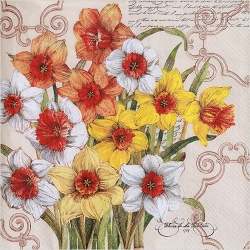 냅킨아트 L811700 DECORATIVE DAFFODIL 냅킨20매 33x33cm 2676