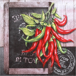 냅킨아트 L599600 FRESH CHILI 냅킨20매 33x33cm 2689