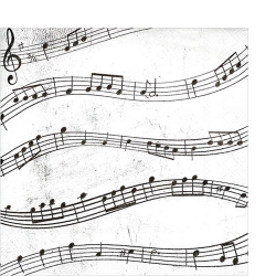 냅킨아트 C822300 MUSIC NOTES 냅킨20매 25x25cm 2837