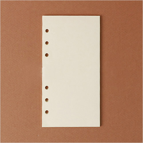 A6 다이어리 속지 무지 40장 9.5x17.4cm