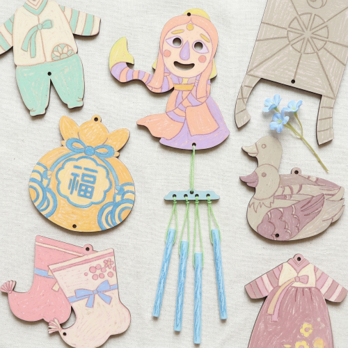 우드 전통 풍경 소리 만들기 어린이 미술놀이