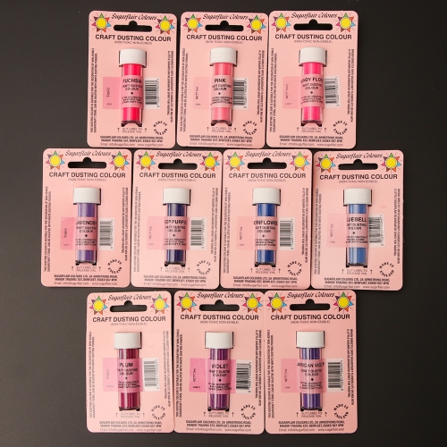 슈가플레어 Sugarflair Craft Dusting Colours (Non-Edible) 7ml 10종