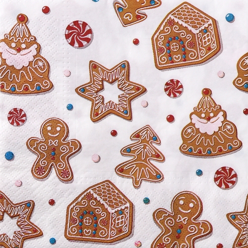 냅킨아트 TL231400 Christmas Gingerbreads 냅킨20매 33x33cm