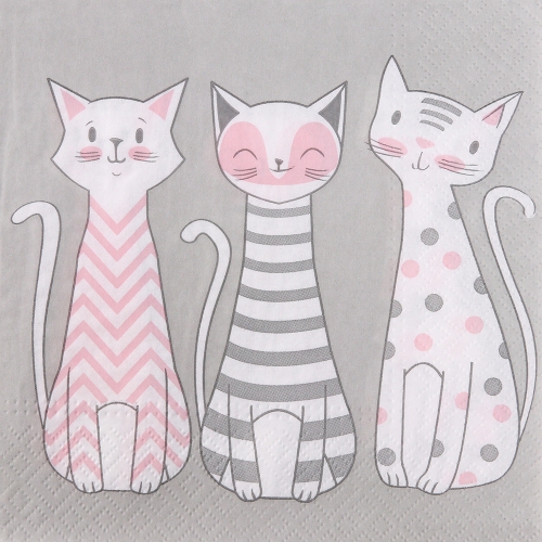 냅킨아트 TL699000 Glam Cats 냅킨20매 33x33cm