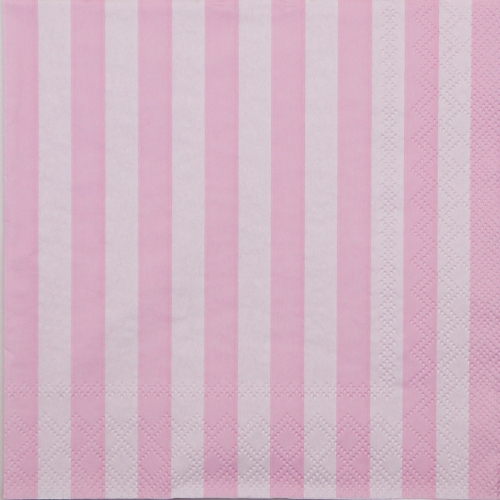 냅킨아트 13307328 Stripes Rose 냅킨20매 33x33cm