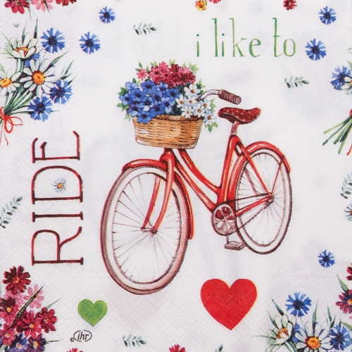 냅킨아트 L911600 I LOVE MY BIKE 냅킨20매 33x33cm