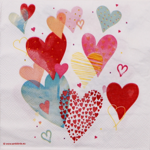 냅킨아트 13314880 With Love White 냅킨20매 33x33cm