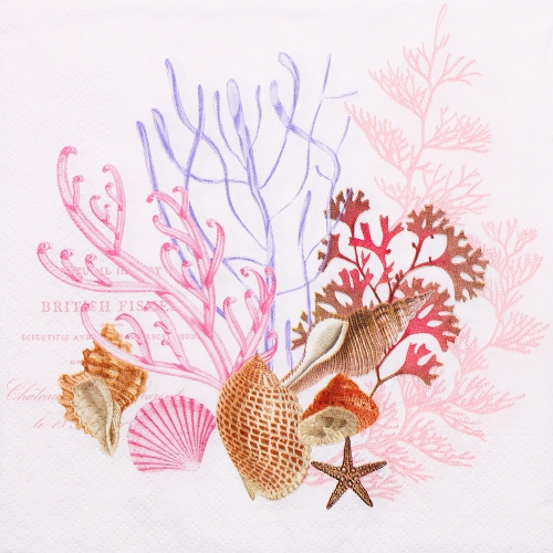 냅킨아트 75573 Ocean coral 냅킨20매 33x33cm