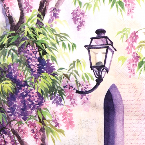 냅킨아트 344626 Lantern among Wisteria Bloom 냅킨20매 33x33cm
