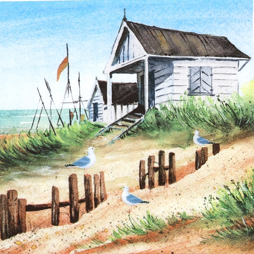 냅킨아트 370080 Summer House on Sandy Seashore 냅킨20매 33x33cm