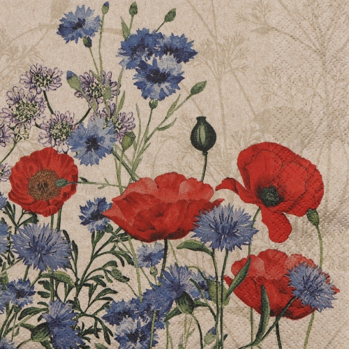 냅킨아트 242203 Wikd Poppies 냅킨20매 33x33cm