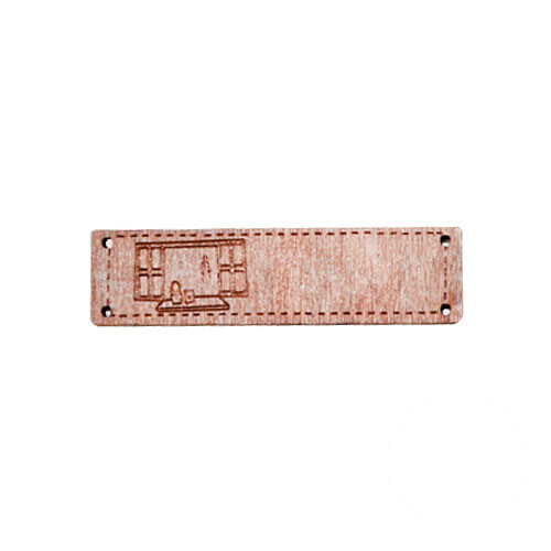 원목 라벨 이름표 창문 6.5x1.8cm 5개입