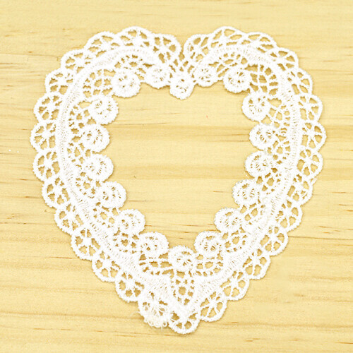 레이스 4호 하트 대 화이트 5개입 9.5x10.5cm