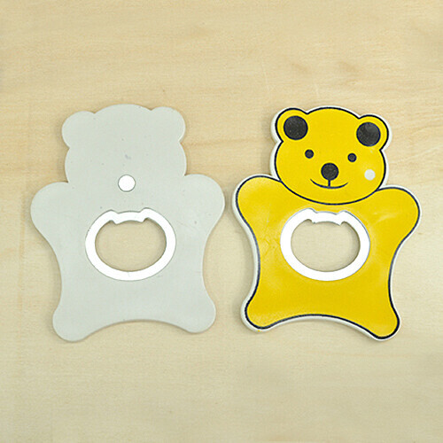 곰 병따개 노랑 7.2x8.7cm 5개입