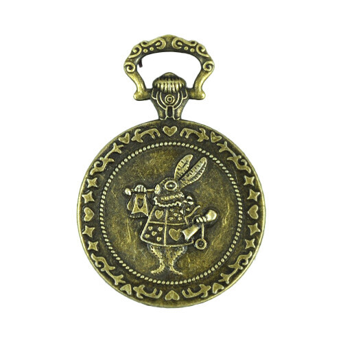 RS-6호 레진아트 펜던트 청동토끼 4.5x6.5cm 5개입