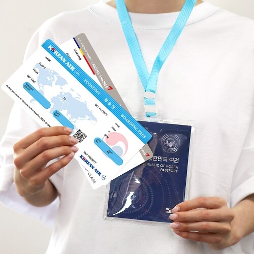 종이 전자 여권 비행기 티켓 스티커 만들기 체험 1세트