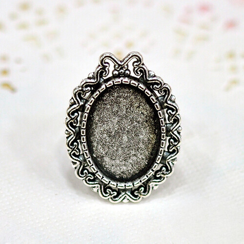 RS-2호 레진아트 반지 타원 2.2x2.8cm 5개입