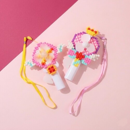 여름 초등 어린이 늘봄 돌봄 휴대용 무선 핸드 디폼 블럭 날개 요술봉 손 선풍기 만들기 키트